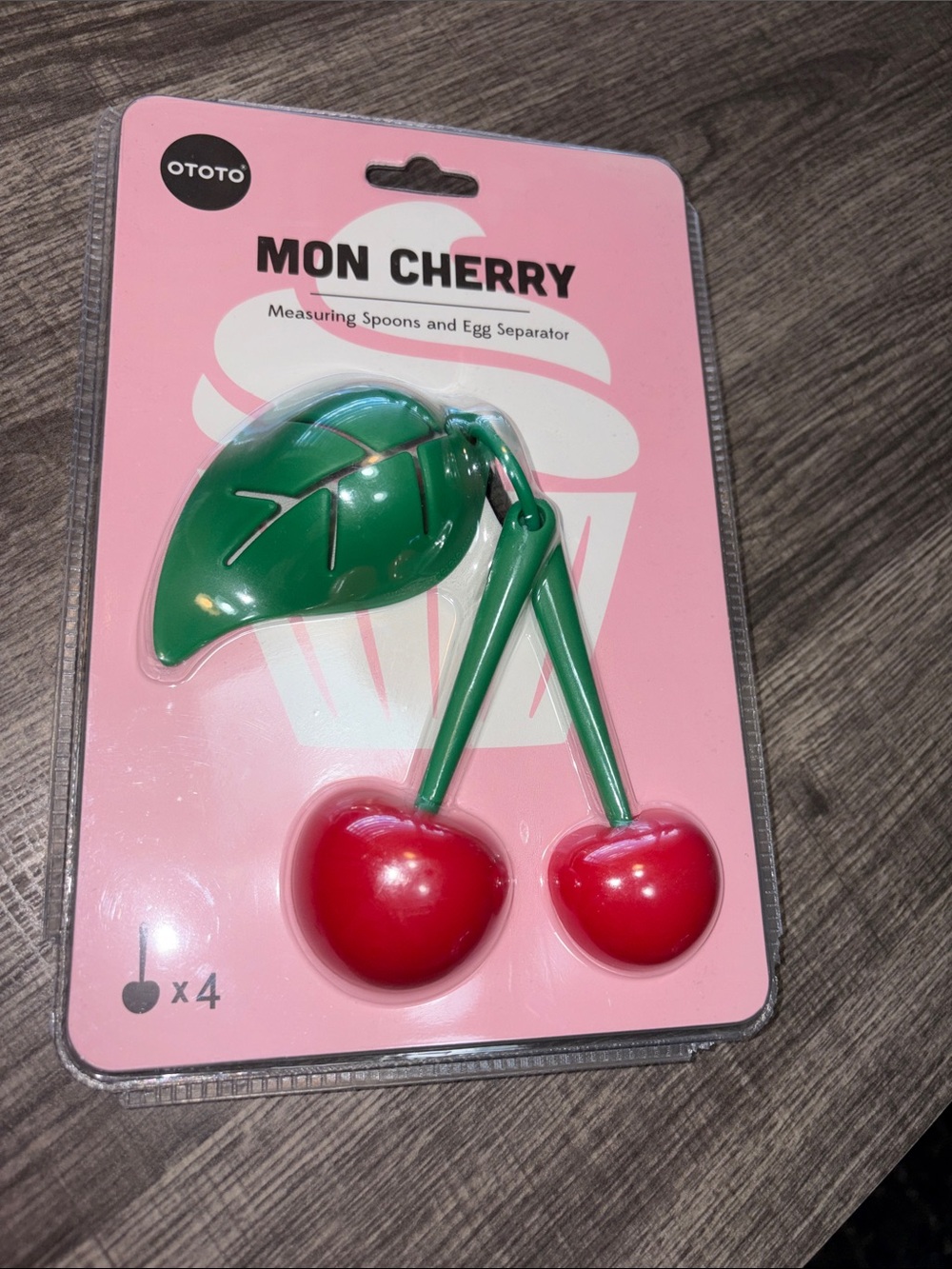 🌻5 for $30🌻 OTOTO Mon Cherry Measuring Spoons Red & Green Cherry Set